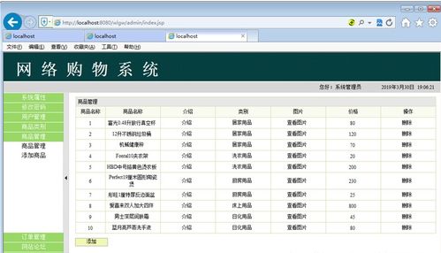 基于jsp的购物商城 sqlserver版 jsp mysql网上购物系统ssh